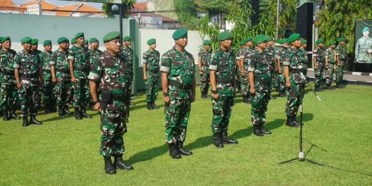 Komandan Kodim Pimpin Upacara Kenaikan Pangkat, Jadikan Motivasi Dan Inspirasi Mantapkan Etos Kerja