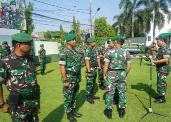 Komandan Kodim Pimpin Upacara Kenaikan Pangkat, Jadikan Motivasi Dan Inspirasi Mantapkan Etos Kerja