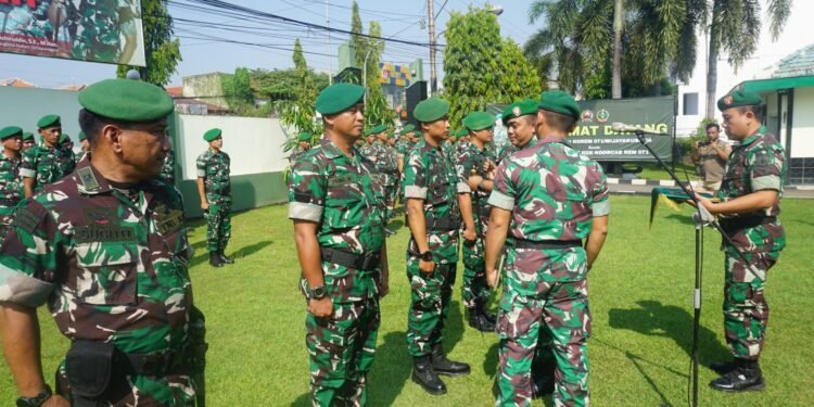 Komandan Kodim Pimpin Upacara Kenaikan Pangkat, Jadikan Motivasi Dan Inspirasi Mantapkan Etos Kerja