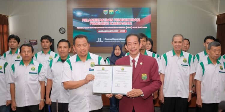 PBSI Batang Dikukuhkan, Targetkan Atlet Lolos 10 Besar Porprov