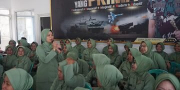 Rapat Rutin Persit Kartika Chandra Kirana Cabang XXIV Kodim 0736/Batang