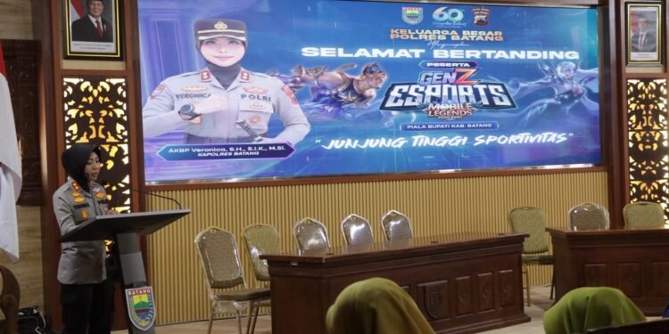 Kapolres Veronica Dorong Generasi Muda Berprestasi Lewat Turnamen E-Sports Batang
