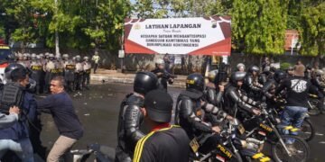 Polres Batang Gelar Latihan Pengamanan, Antisipasi Gangguan Kamtibmas Jelang May Day