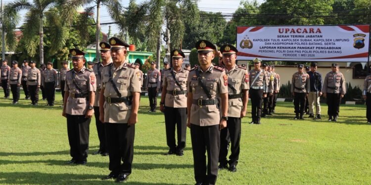 Empat Jabatan Strategis Polres Batang Berganti, Kapolres Tekankan Profesionalitas 