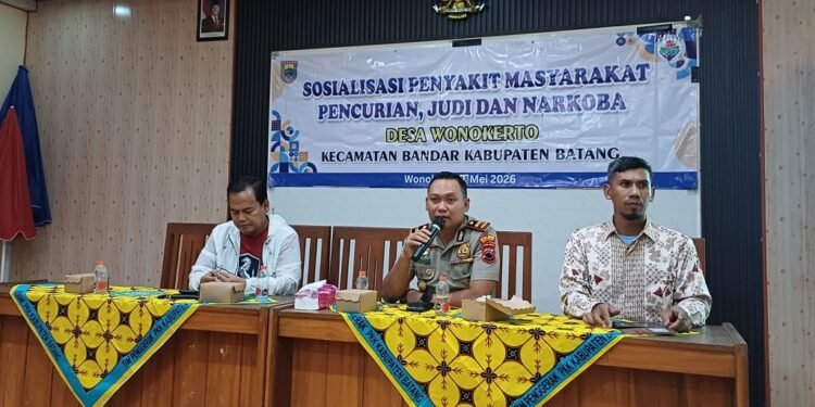 Jaga Kondusivitas Desa Penyangga, Polsek Bandar Sosialisasikan Bahaya Pekat