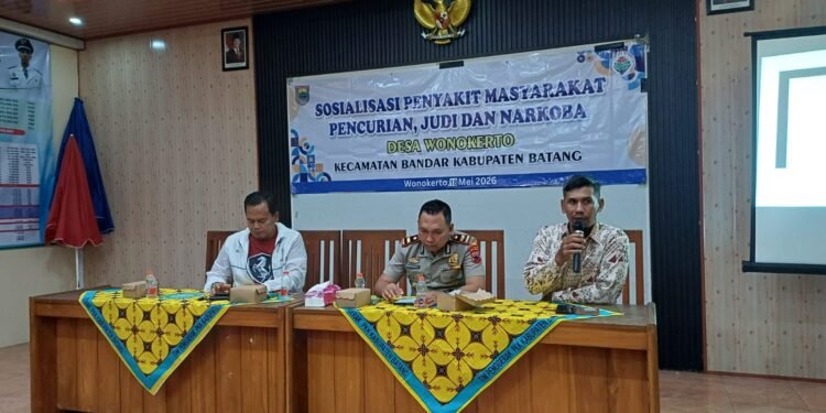 Jaga Kondusivitas Desa Penyangga, Polsek Bandar Sosialisasikan Bahaya Pekat