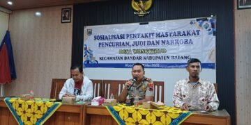 Polisi Gandeng Pemuda, Polsek Bandar Sosialisasikan Bahaya Pekat dan Narkoba di Wonokerto