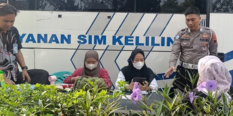 Maksimalkan Layanan SIM Keliling, Satlantas Batang Manfaatkan Ruang Publik