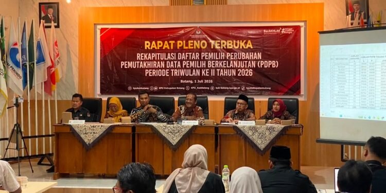 KPU Batang Catat 644.644 Pemilih pada Triwulan II 2026, Bertambah Lebih dari 6.000 Orang