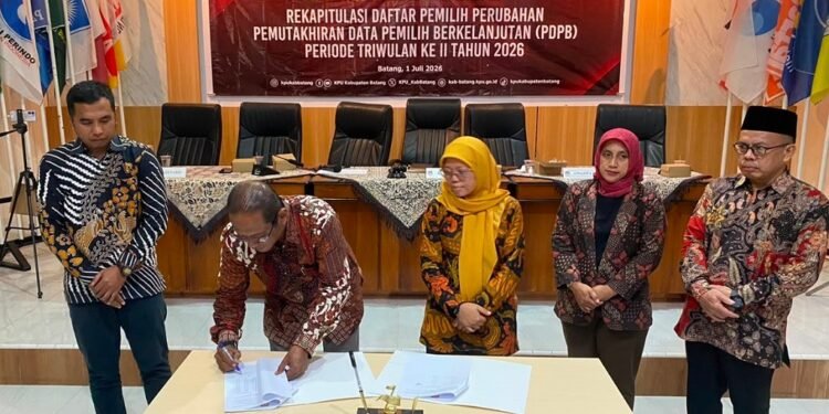 KPU Batang Catat 644.644 Pemilih pada Triwulan II 2026, Bertambah Lebih dari 6.000 Orang