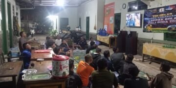 Jajaran Kodim 0736/Batang Gelar Nobar Babak Perempat Final Piala Dunia 2026 Bersama Masyarakat