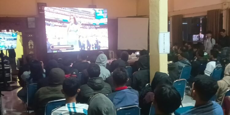 Babinsa Bersama Warga Binaan Nobar Final Piala Dunia 2026, Spanyol Bantai Argentina 1-0