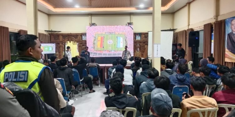 Babinsa Bersama Warga Binaan Nobar Final Piala Dunia 2026, Spanyol Bantai Argentina 1-0