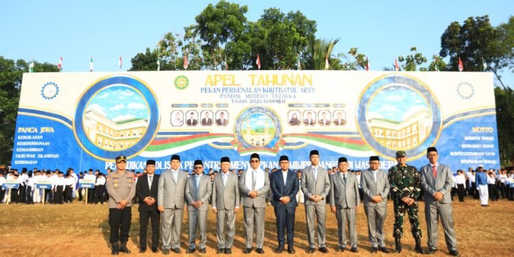 Dandim Hadiri Apel Tahunan Pekan Perkenalan Kutbatul Arsy Pondok Pesantren Modern Tazaka