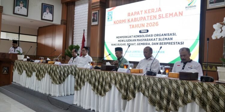 Buka Rakerkab KORMI, Wabup Sleman Dukung Olahraga Menjadi Lifestyle Masyarakat*