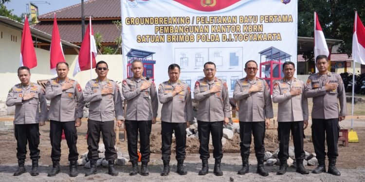 Polda DIY Perkuat Kesiapsiagaan Hadapi Ancaman KBRN, Kapolda Letakkan Batu Pertama Gedung Gegana