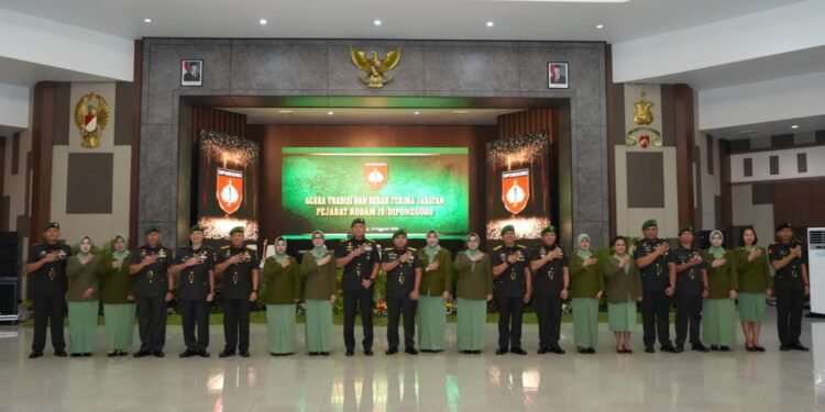 Amanah Berganti, Pengabdian Berlanjut, Pangdam IV/Diponegoro Pimpin Sertijab sejumlah Pejabat Kodam IV/Diponegoro