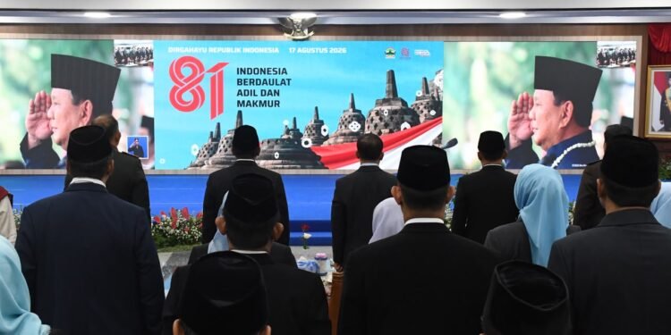 Pangdam IV/Diponegoro Hadiri Upacara HUT ke-81 RI, Semangat Kemerdekaan Menggema di Simpang Lima