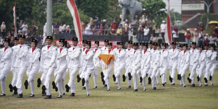 Pemkab Sleman Gelar Upacara HUT ke-81 RI di Lapangan Denggung, Gaungkan Keragaman Nusantara