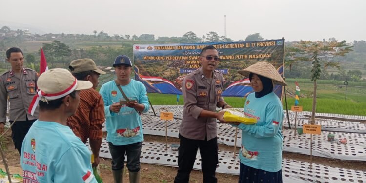 Tak Hanya Jaga Kamtibmas, Polresta Batang Ikut Dorong Swasembada Bawang Putih