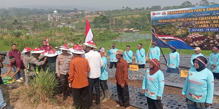 Tak Hanya Jaga Kamtibmas, Polresta Batang Ikut Dorong Swasembada Bawang Putih