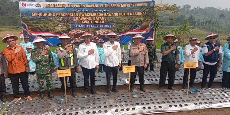 Tak Hanya Jaga Kamtibmas, Polresta Batang Ikut Dorong Swasembada Bawang Putih