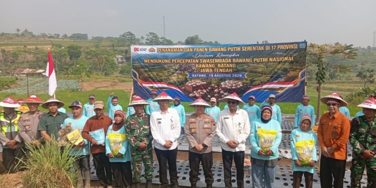 Tak Hanya Jaga Kamtibmas, Polresta Batang Ikut Dorong Swasembada Bawang Putih