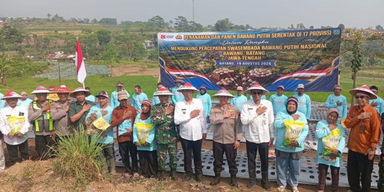 Tak Hanya Jaga Kamtibmas, Polresta Batang Ikut Dorong Swasembada Bawang Putih