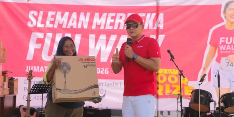 Perkuat Kesehatan Fisik dan Mental, Wabup Danang Apresiasi Sleman Merdeka Fun Walk