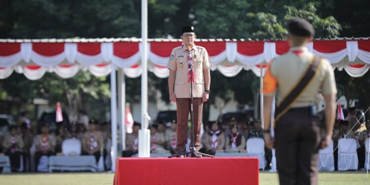 Apel Besar Hari Pramuka ke-65, Danang Maharsa Ajak Anggota Pramuka Jadi Generasi Rukun, Tangguh, dan Bermanfaat