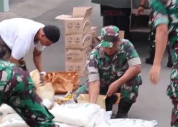Kumpulkan Bantuan Logistik dan Obat-obatan Kodim 0736/Batang Bantu Korban Gempa NTT