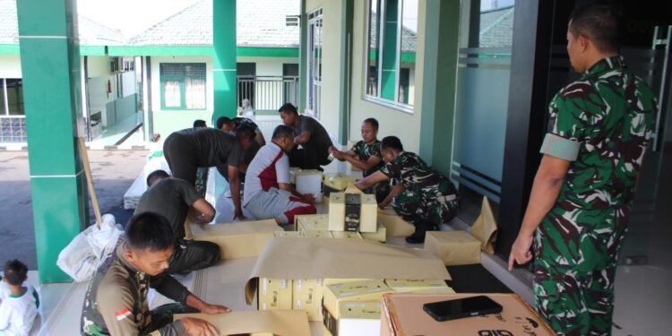 Kumpulkan Bantuan Logistik dan Obat-obatan Kodim 0736/Batang Bantu Korban Gempa NTT