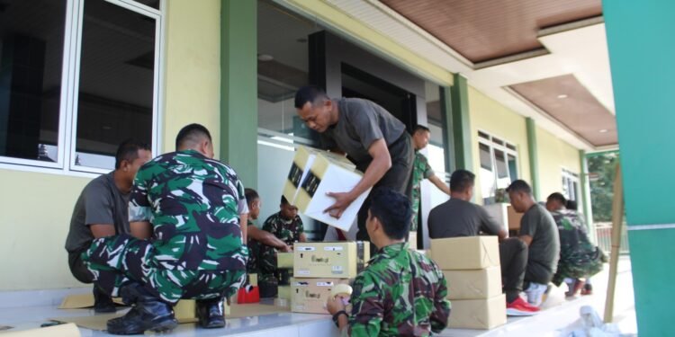 Kumpulkan Bantuan Logistik dan Obat-obatan Kodim 0736/Batang Bantu Korban Gempa NTT