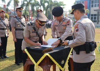 Rotasi Jabatan Strategis, Polresta Batang Gelar Sertijab Sejumlah Kasat dan Kapolsek Jajaran