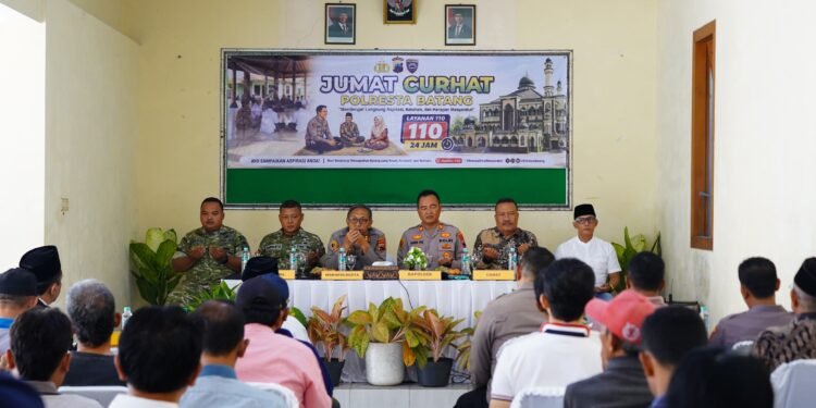Mendengar Aspirasi Warga Limpung, Polresta Batang Gelar Jum’at Curhat Bahas Narkoba hingga Infrastruktur