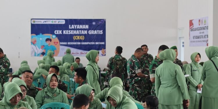 Sambut HUT TNI dan HUT Kodam IV/Diponegoro, Kodim 0736/Batang Gelar Bhakti Kesehatan