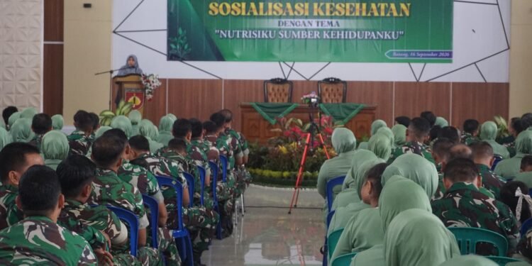 Kodim 0736/Batang Gelar Sosialisasi Kesehatan “Nutrisi Sumber Kehidupan”