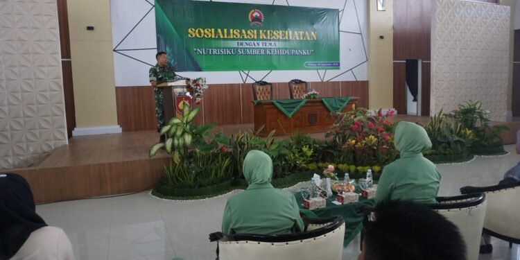 Kodim 0736/Batang Gelar Sosialisasi Kesehatan “Nutrisi Sumber Kehidupan”