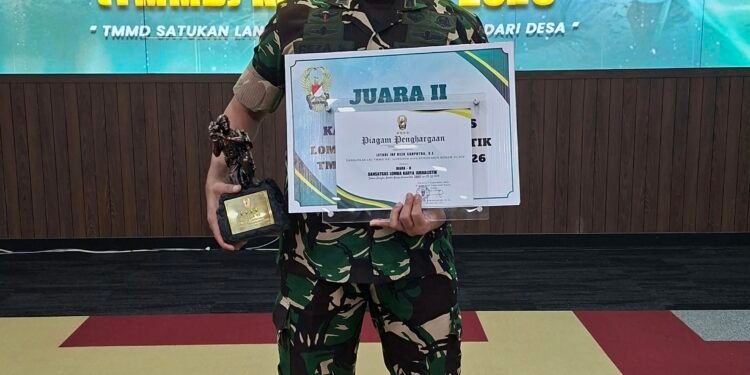 Kodam IV/Diponegoro Torehkan Prestasi pada LKJ TMMD ke-129, Dansatgas Raih Juara II dan Wartawan Juara I