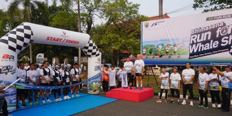 Dandim 0736/Batang Turut Ramaikan Kegiatan Even Bhimasena Run For Whale Shark 2026